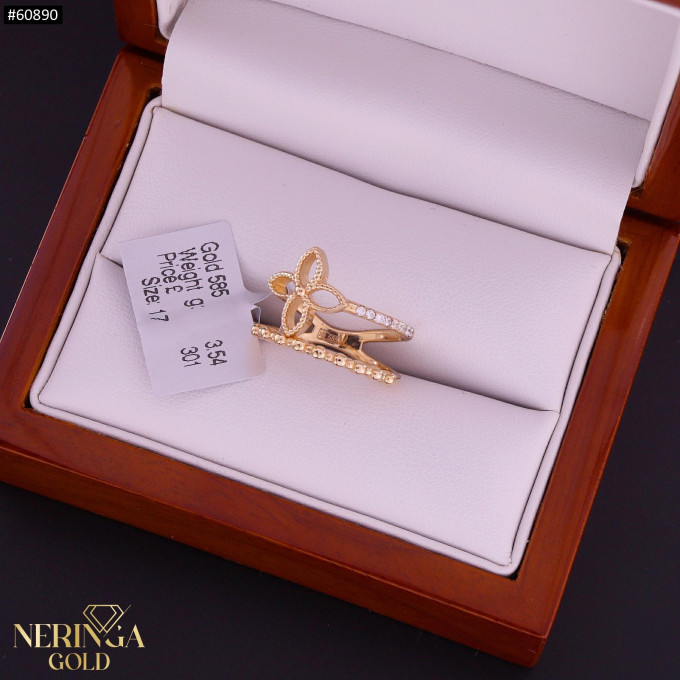 Rose gold women's ring #60890 Rose gold women's ring #60890