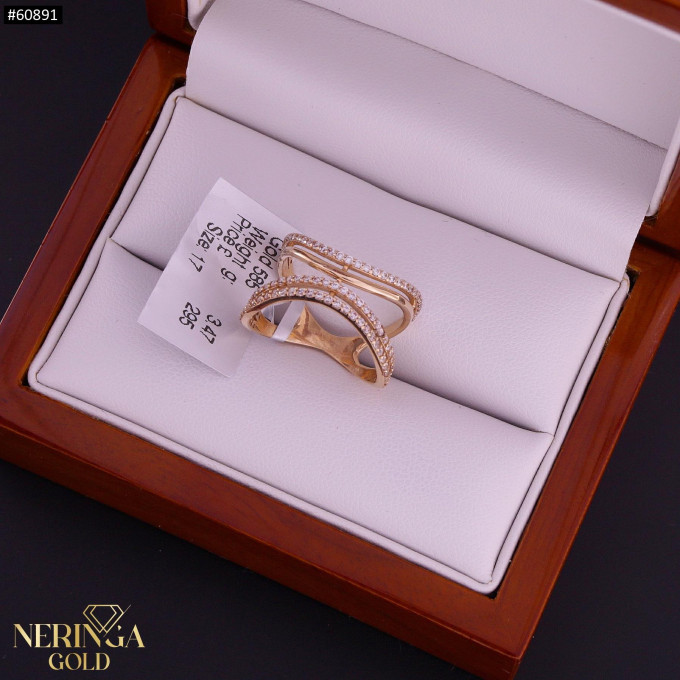 Rose gold women's ring #60891 Rose gold women's ring #60891