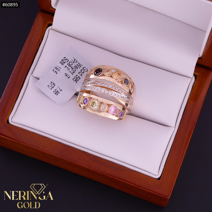 Rose gold women's ring #60895 Rose gold women's ring #60895