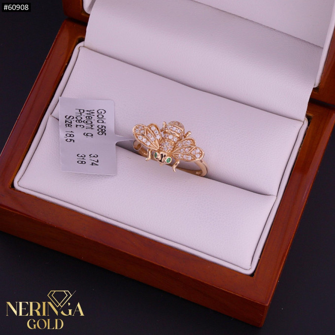 Rose gold women's ring #60908 Rose gold women's ring #60908