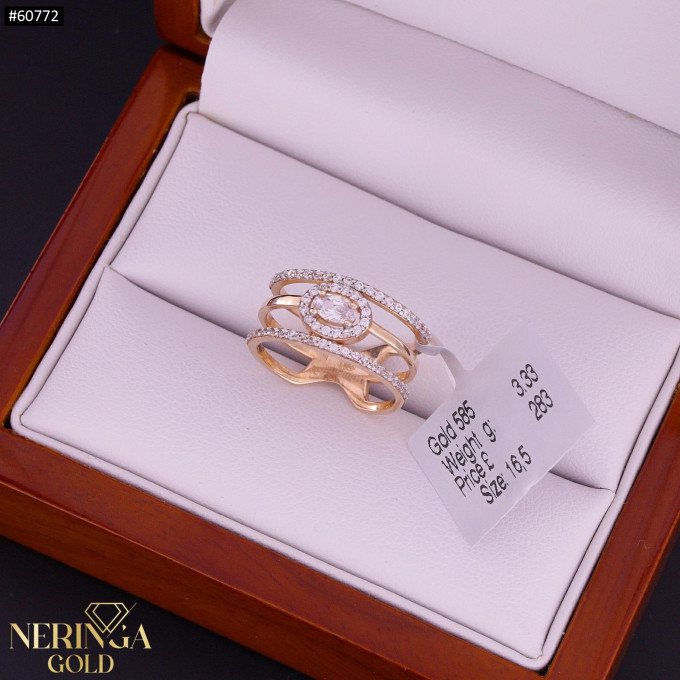 Rose gold women's ring #60772 Rose gold women's ring #60772