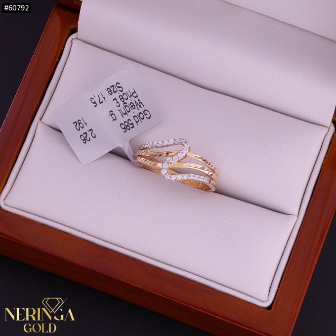 Rose gold women's ring #60792 Rose gold women's ring #60792