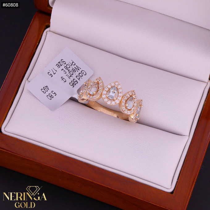 Rose gold women's ring #60808 Rose gold women's ring #60808