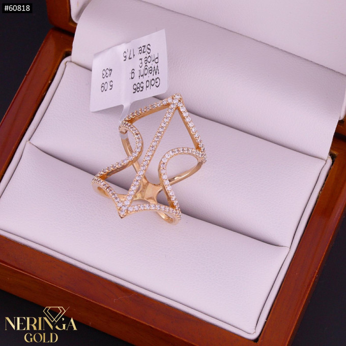 Rose gold women's ring #60818 Rose gold women's ring #60818