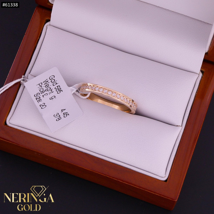 Rose gold women's ring #61338