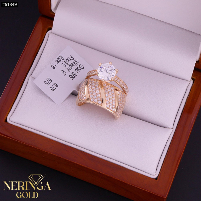 Rose gold women's ring #61349 Rose gold women's ring #61349