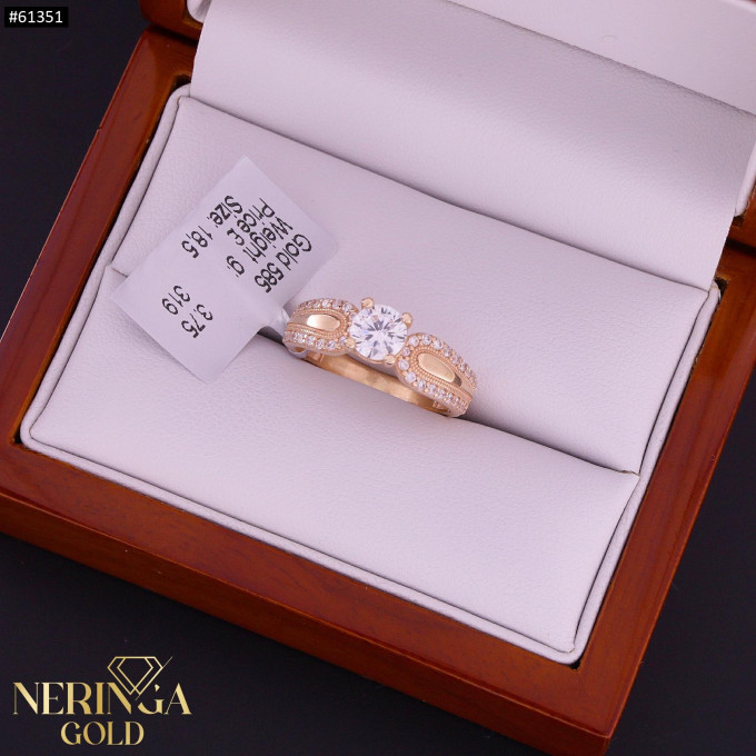 Rose gold women's ring #61351 Rose gold women's ring #61351