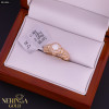 Rose gold women's ring #61356