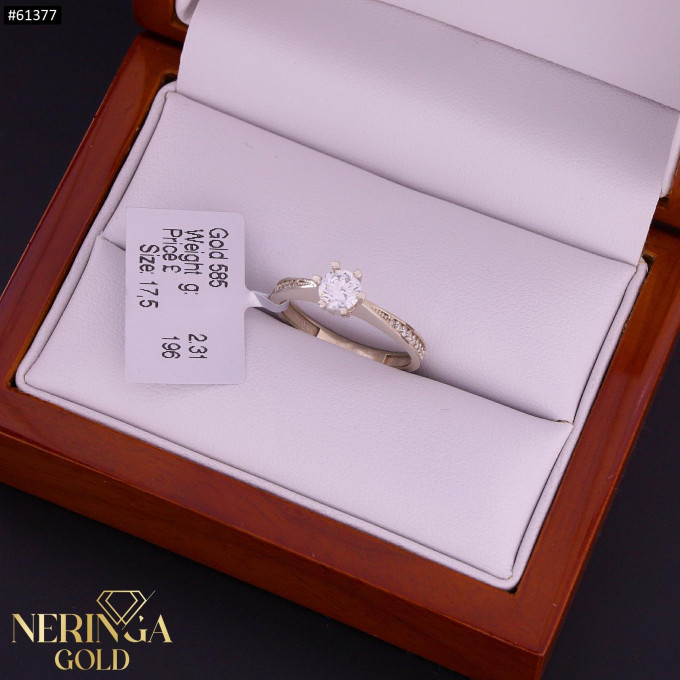 White gold women's ring #61377
