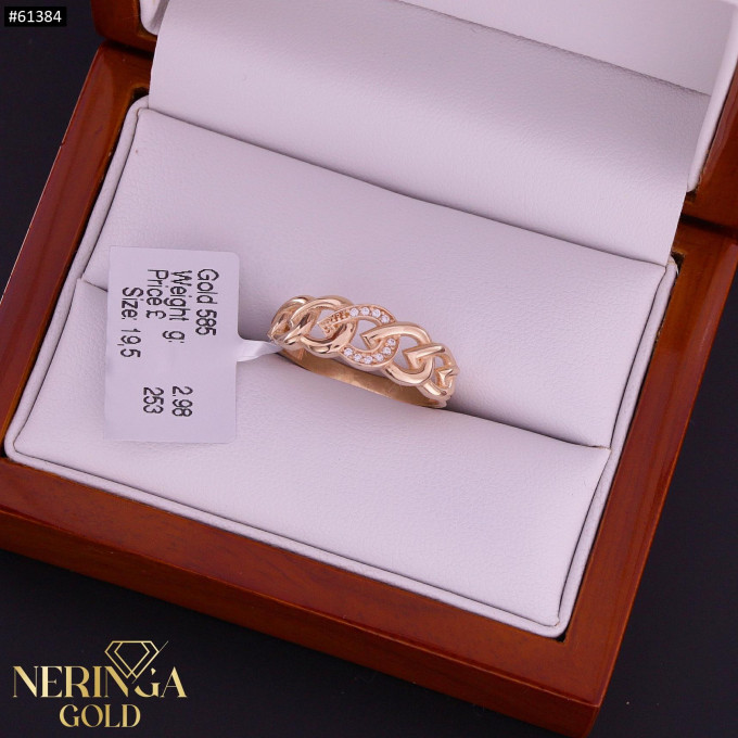 Rose gold women's ring #61384 Rose gold women's ring #61384