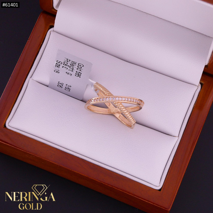 Rose gold women's ring #61401 Rose gold women's ring #61401