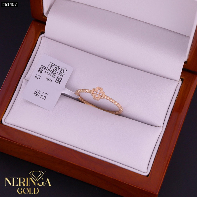 Rose gold women's ring #61407 Rose gold women's ring #61407