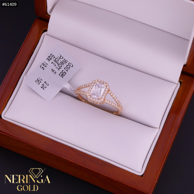 Rose gold women's ring #61409 Rose gold women's ring #61409