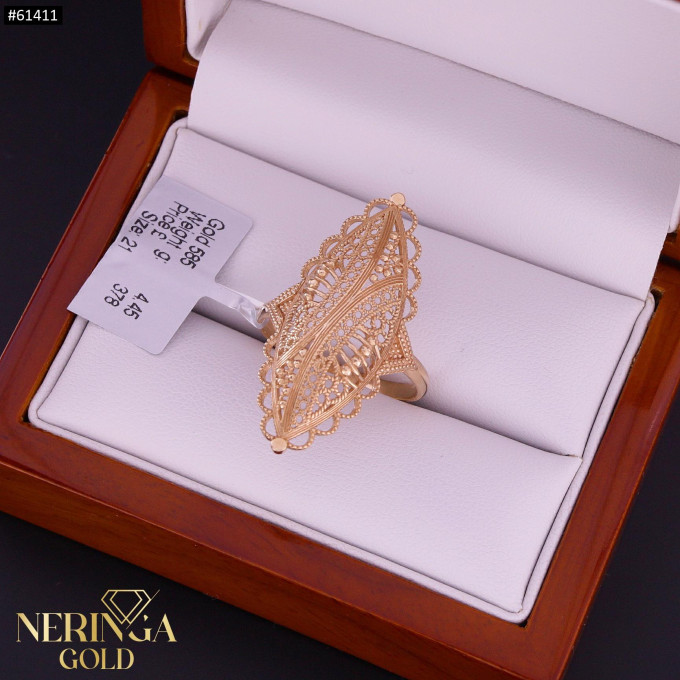 Rose gold women's ring #61411 Rose gold women's ring #61411