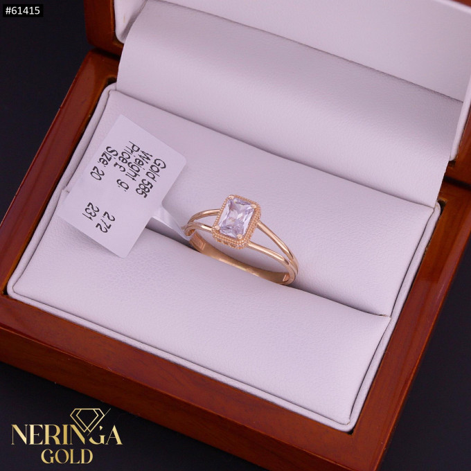 Rose gold women's ring #61415 Rose gold women's ring #61415