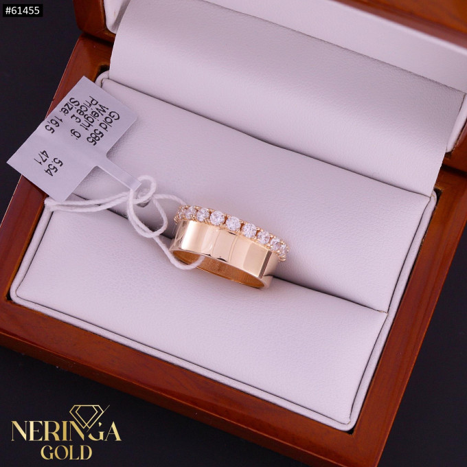 Rose gold women's ring #61455