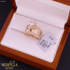 Rose gold women's ring #61257