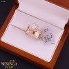 Rose gold women's ring #61261