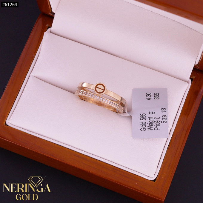 Rose gold women's ring #61264 Rose gold women's ring #61264