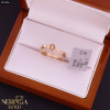 Rose gold women's ring #61266