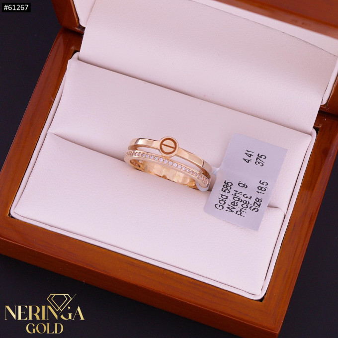 Rose gold women's ring #61267 Rose gold women's ring #61267