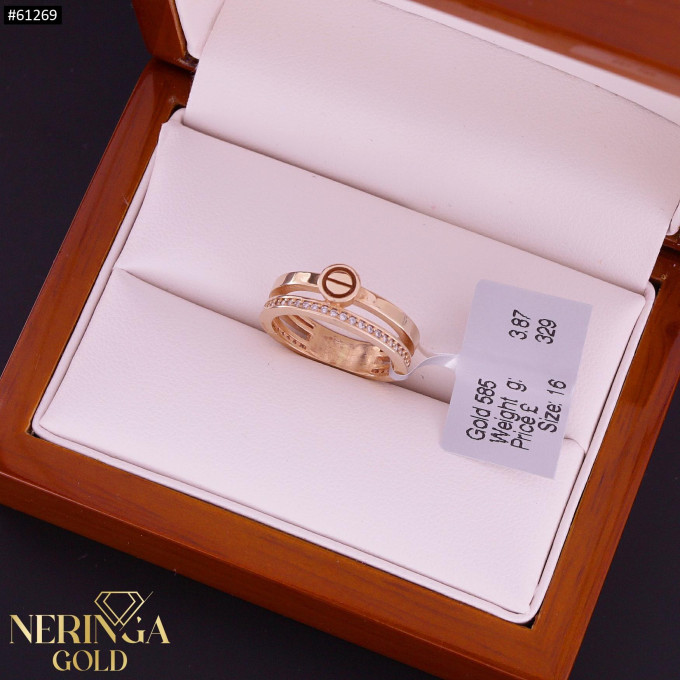 Rose gold women's ring #61269 Rose gold women's ring #61269