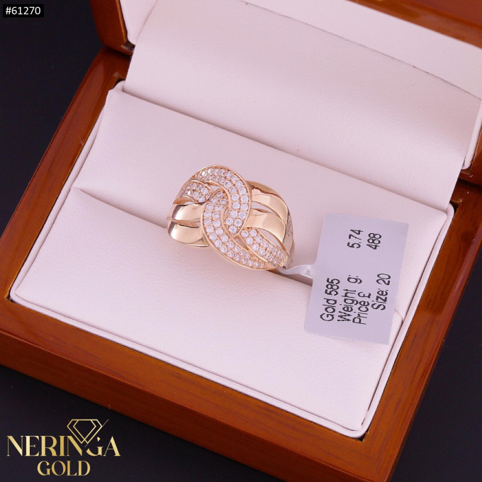 Rose gold women's ring #61270 Rose gold women's ring #61270