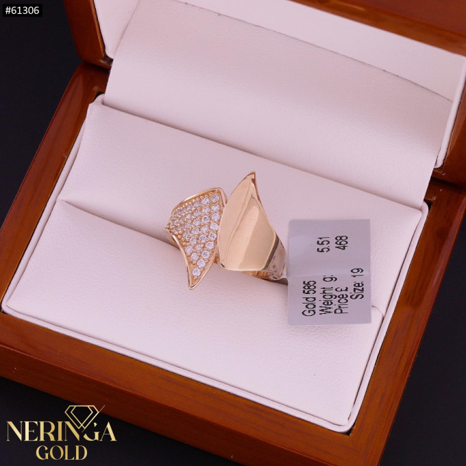 Rose gold women's ring #61306 Rose gold women's ring #61306