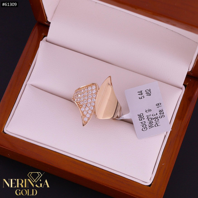 Rose gold women's ring #61309 Rose gold women's ring #61309