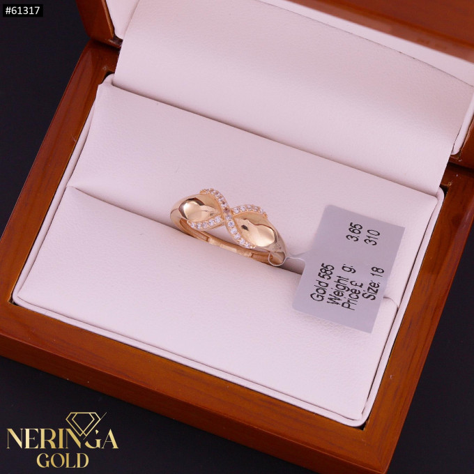 Rose gold women's ring #61317 Rose gold women's ring #61317