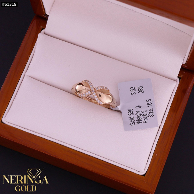 Rose gold women's ring #61318 Rose gold women's ring #61318