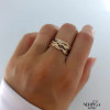 Rose gold women's ring #60814