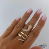 Rose gold women's ring #60859