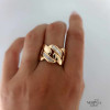 Rose gold women's ring #60952 Rose gold women's ring #60952