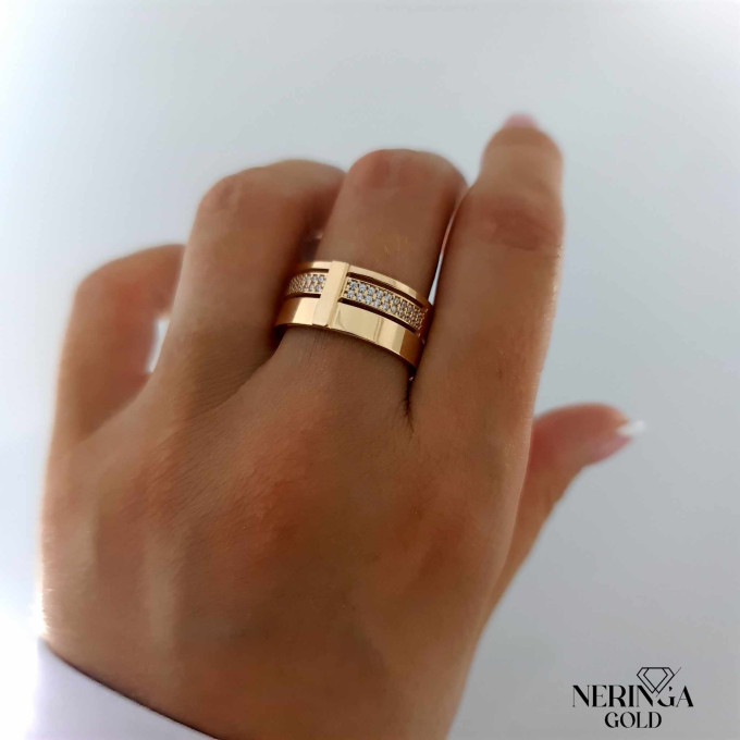 Rose gold women's ring #60925 Rose gold women's ring #60925
