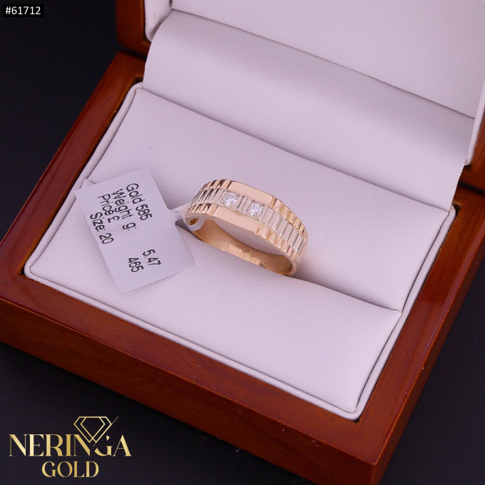 White rose gold men ring #61712 White rose gold men ring #61712