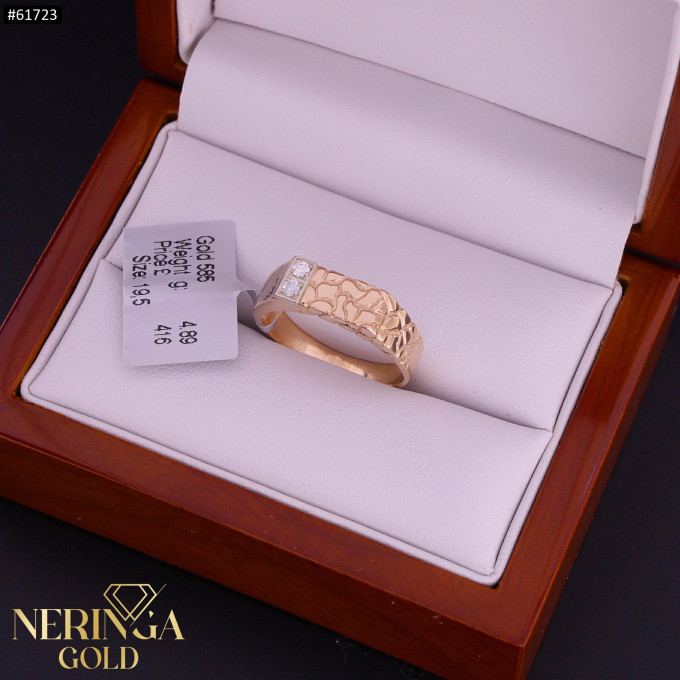White rose gold men ring #61723 White rose gold men ring #61723