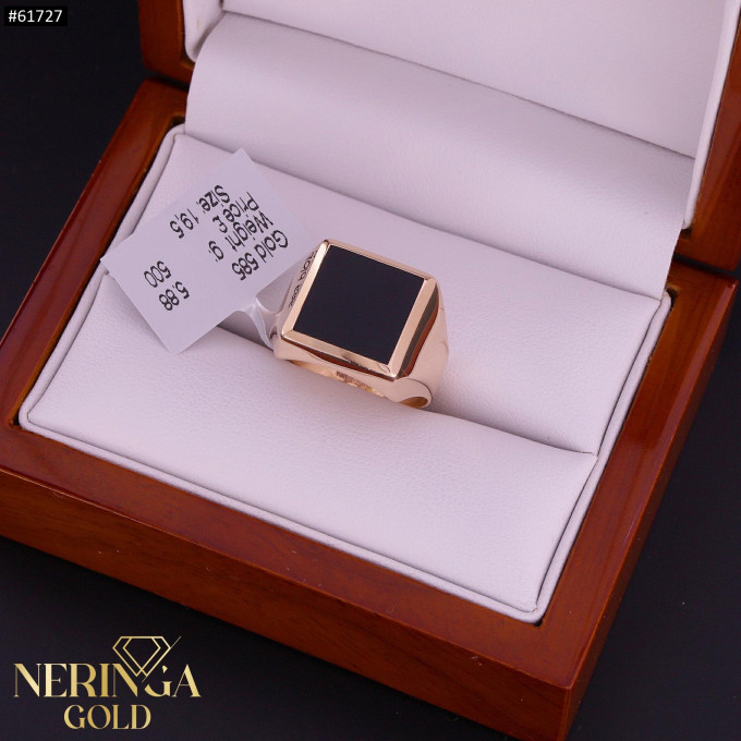 Rose gold men ring #61727