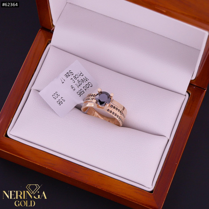 Rose gold women's ring #62364