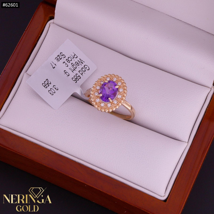 Rose gold women's ring #62601 Rose gold women's ring #62601