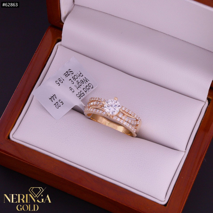 Rose gold women's ring #62863 Rose gold women's ring #62863