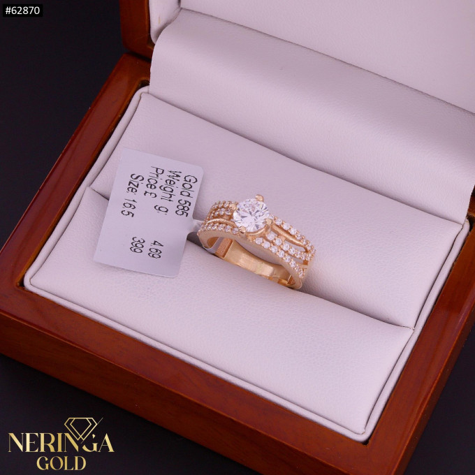Rose gold women's ring #62870 Rose gold women's ring #62870