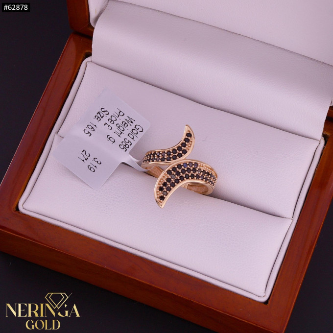 Rose gold women's ring #62878