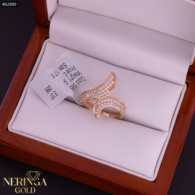 Rose gold women's ring #62890 Rose gold women's ring #62890