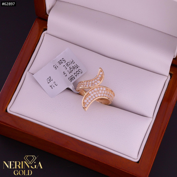 Rose gold women's ring #62897 Rose gold women's ring #62897