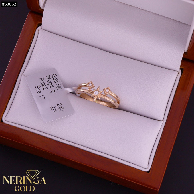 Rose gold women's ring #63062 Rose gold women's ring #63062