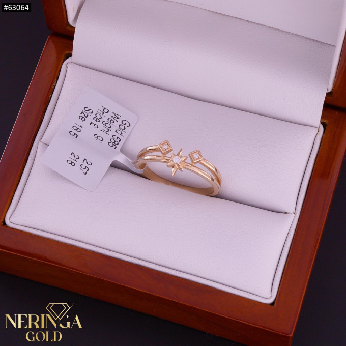 Rose gold women's ring #63064 Rose gold women's ring #63064