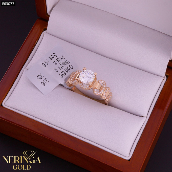 Rose gold women's ring #63077 Rose gold women's ring #63077