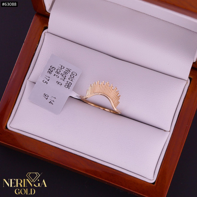 Rose gold women's ring #63088