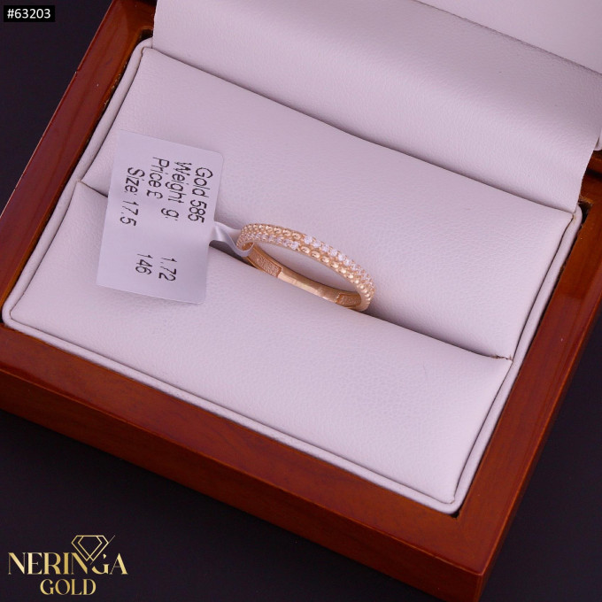 Rose gold women's ring #63203 Rose gold women's ring #63203